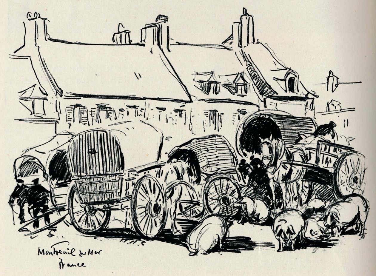 Montreuil-Sur-Mer, Francia, c. 1907 de William Henry Charlton
