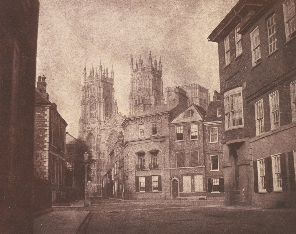 Una escena en York: York Minster desde Lop Lane,1845 (foto) de William Henry Fox Talbot