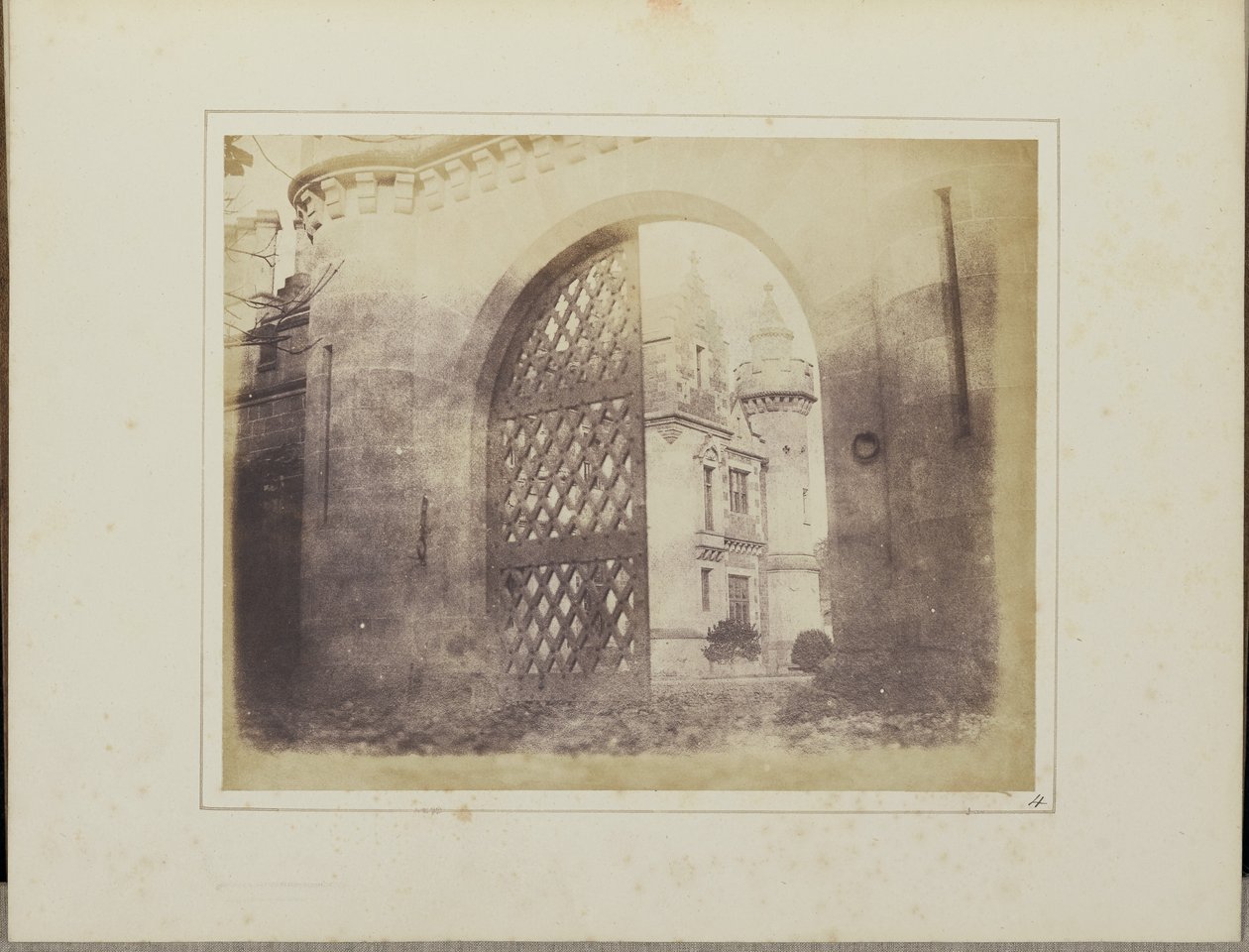 Puerta de entrada, Abbotsford de William Henry Fox Talbot