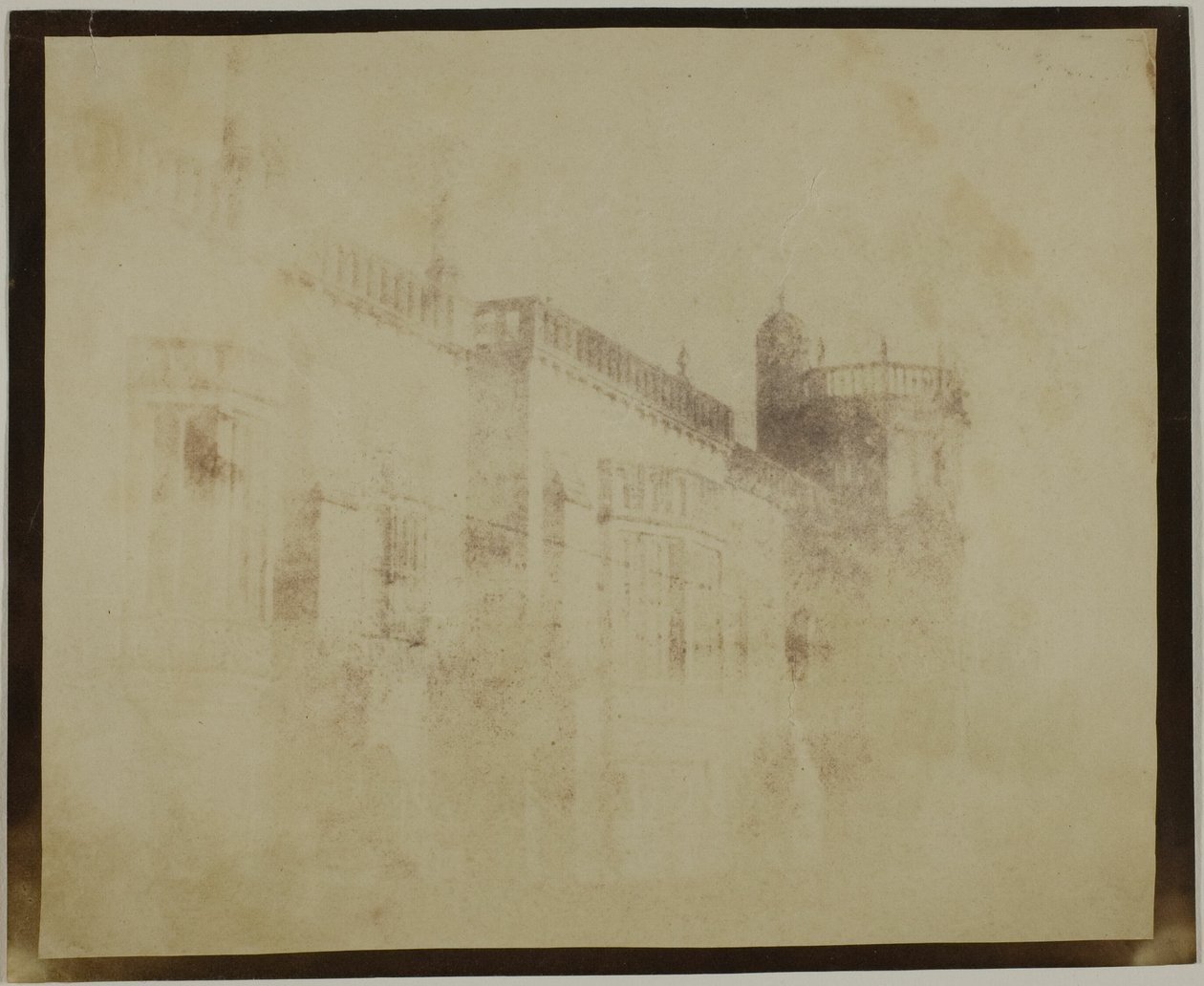 Abadía de Lacock, fachada sur hacia la torre de Sharington de William Henry Fox Talbot