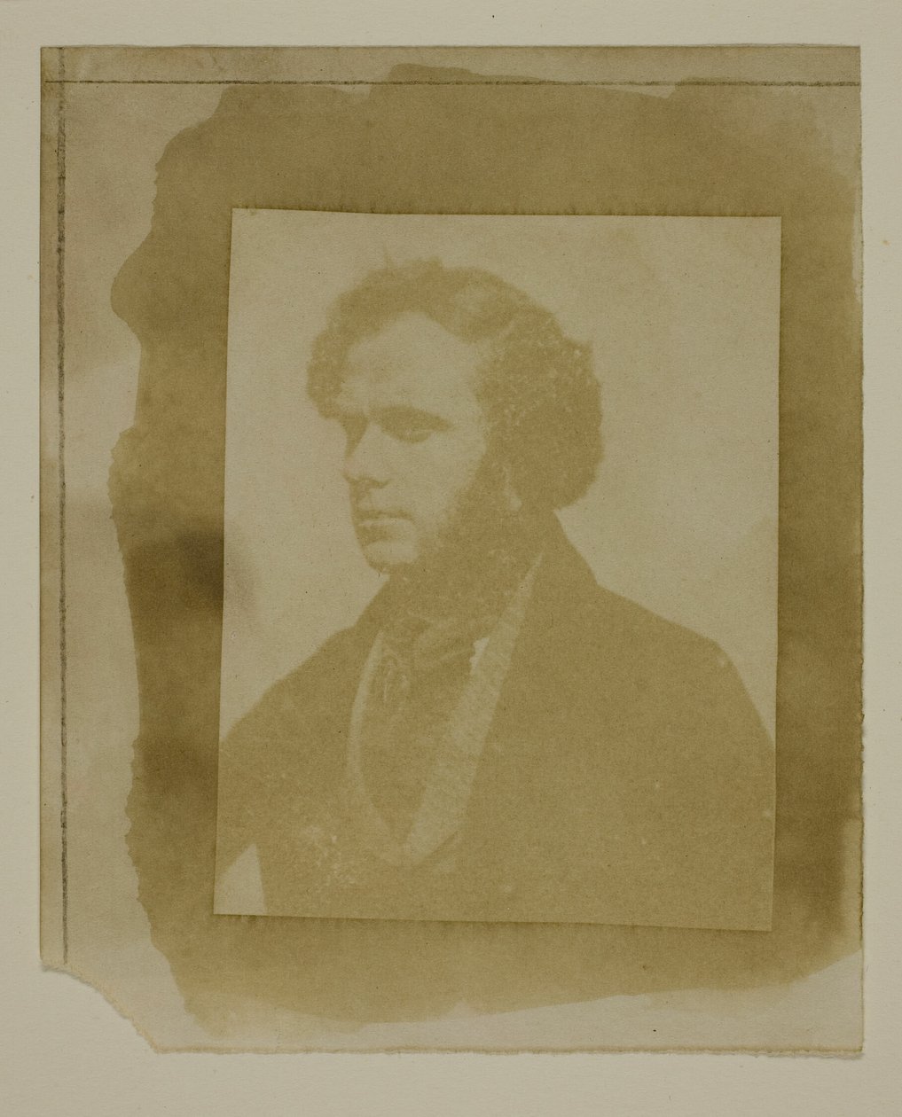 Retrato de Henneman de perfil de William Henry Fox Talbot