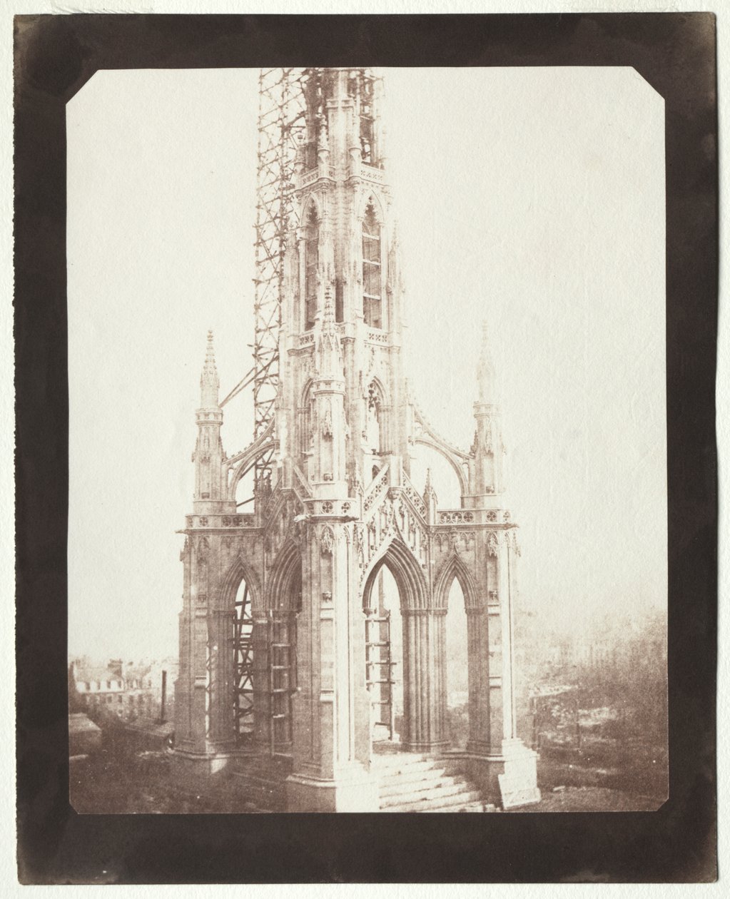 Scott Monument Under Construction de William Henry Fox Talbot