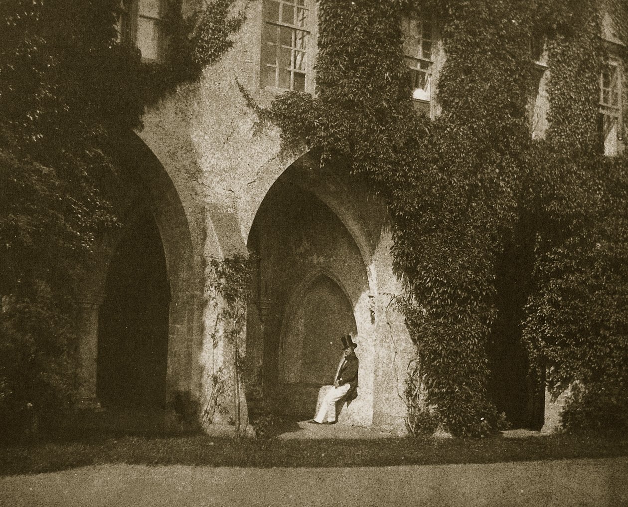 La antigua sacristía, septiembre de 1845 de William Henry Fox Talbot