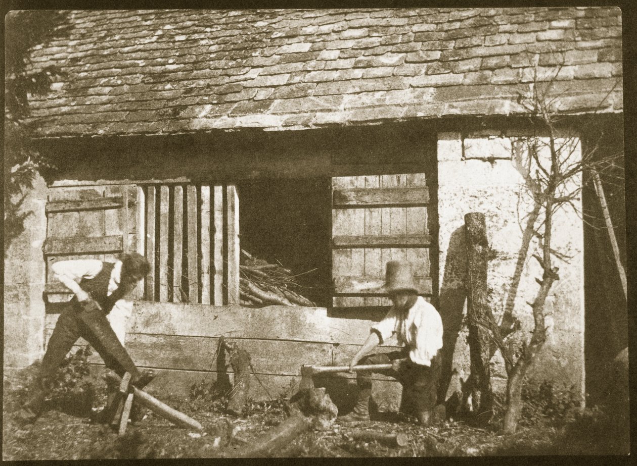 Los leñadores, 1845 de William Henry Fox Talbot