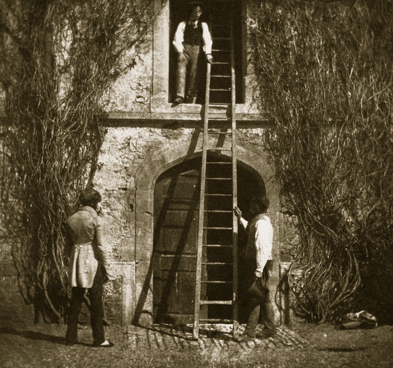 La escalera, abril de 1844 de William Henry Fox Talbot