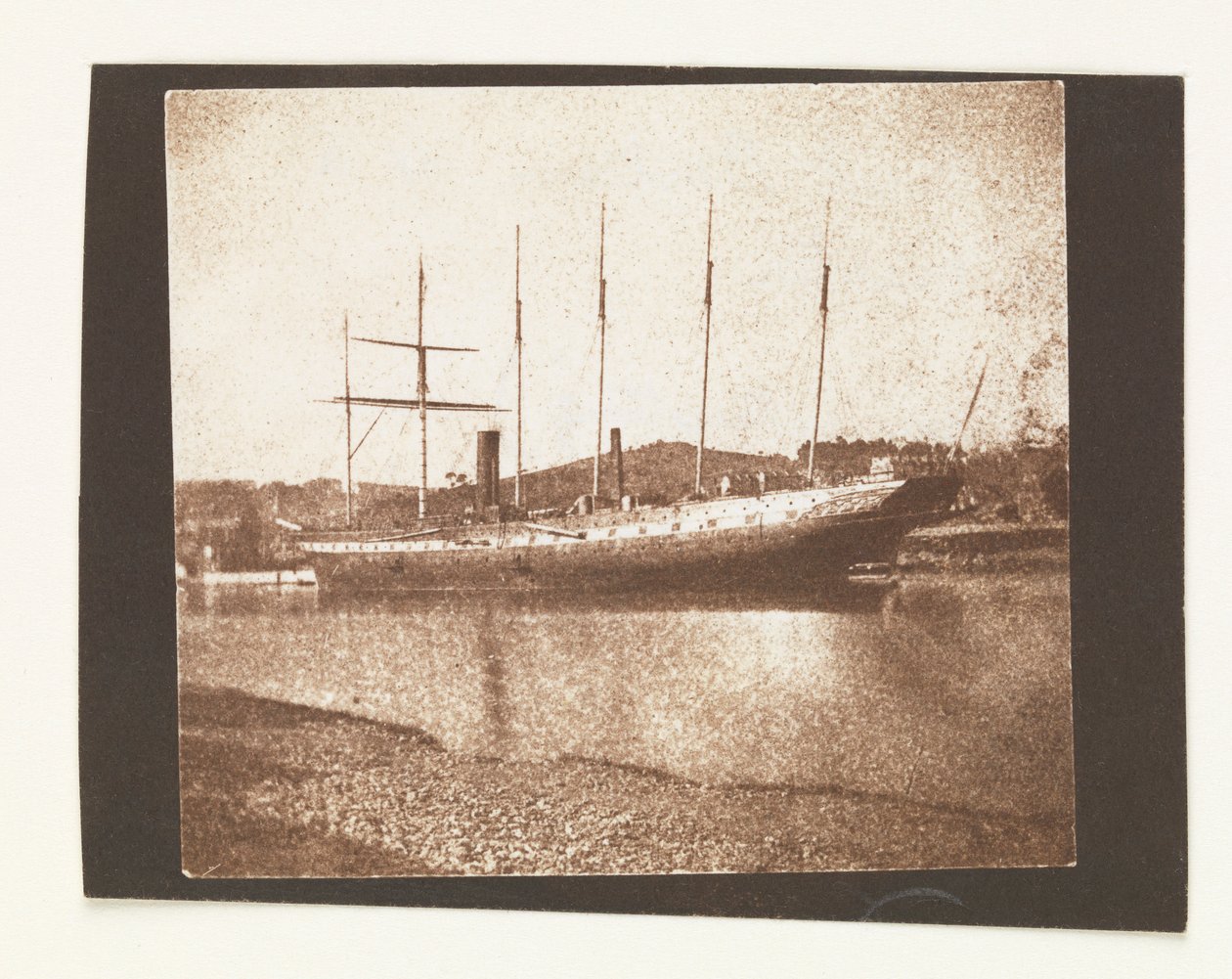 El transatlántico de pasajeros "Great Britain" (1843) en Brandon Warf, Bristol de William Henry Fox Talbot