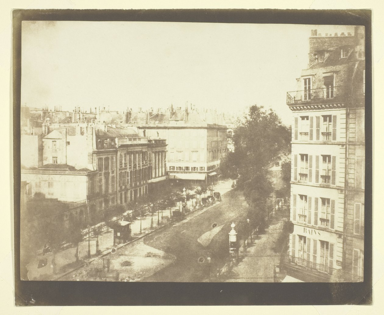 Vista de los bulevares de París de William Henry Fox Talbot