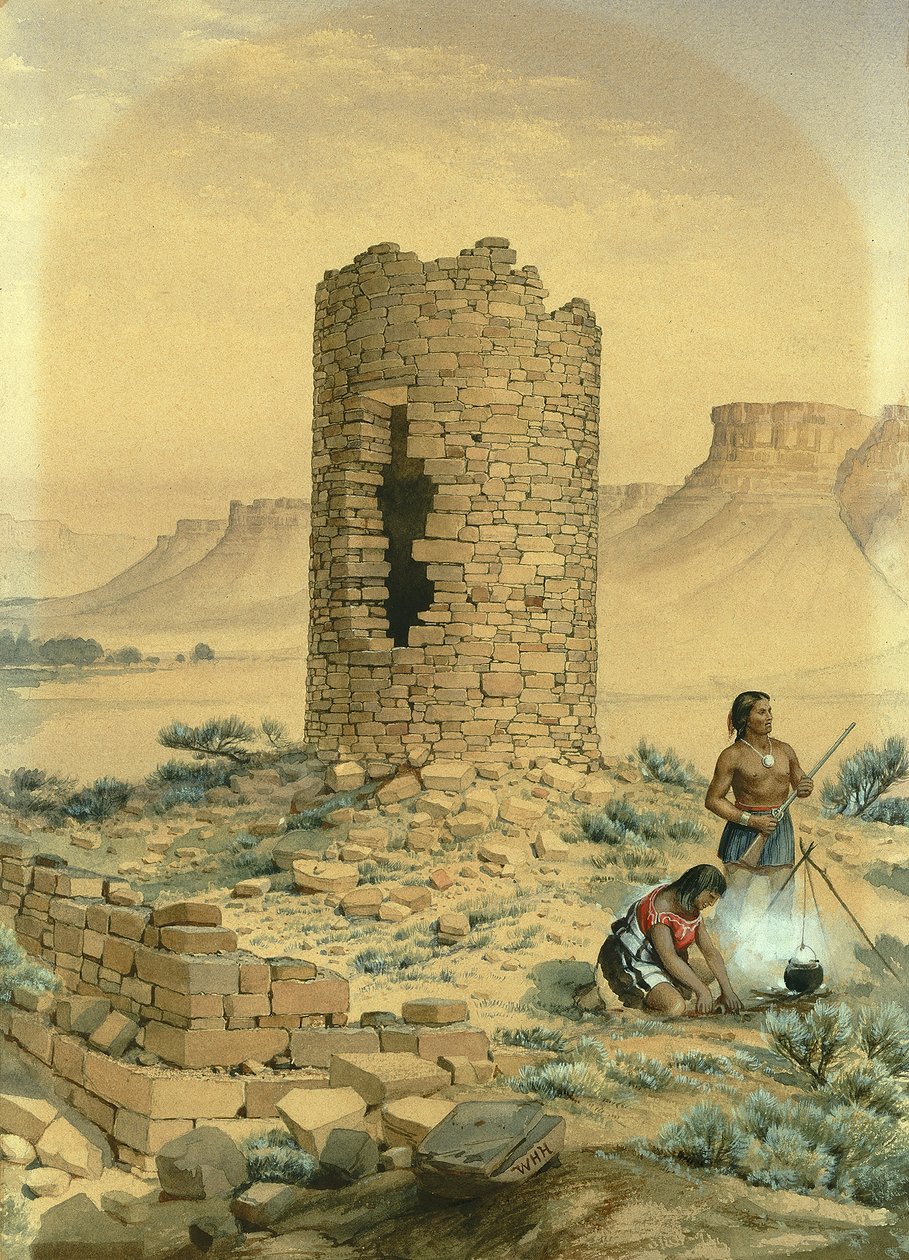 Antigua torre redonda de piedra de William Henry Holmes