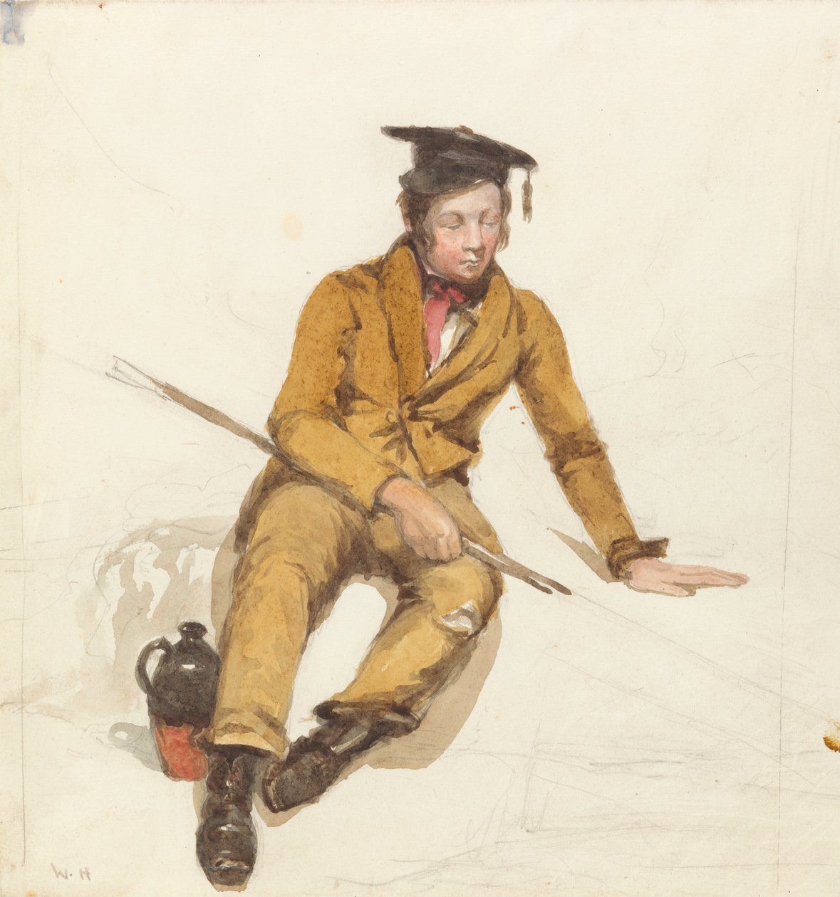 Un joven becario se va de pesca de William Henry Hunt