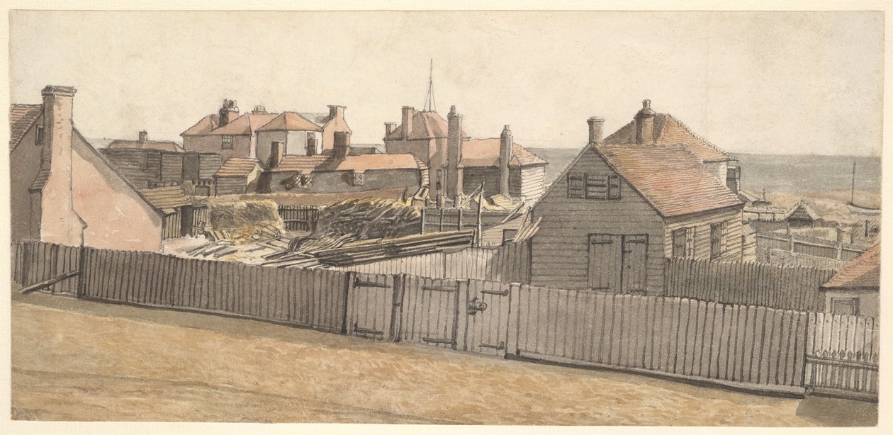 Casitas de pescadores en Hastings de William Henry Hunt