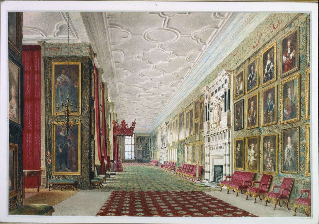 La Galería Larga, Hardwick de William Henry Hunt