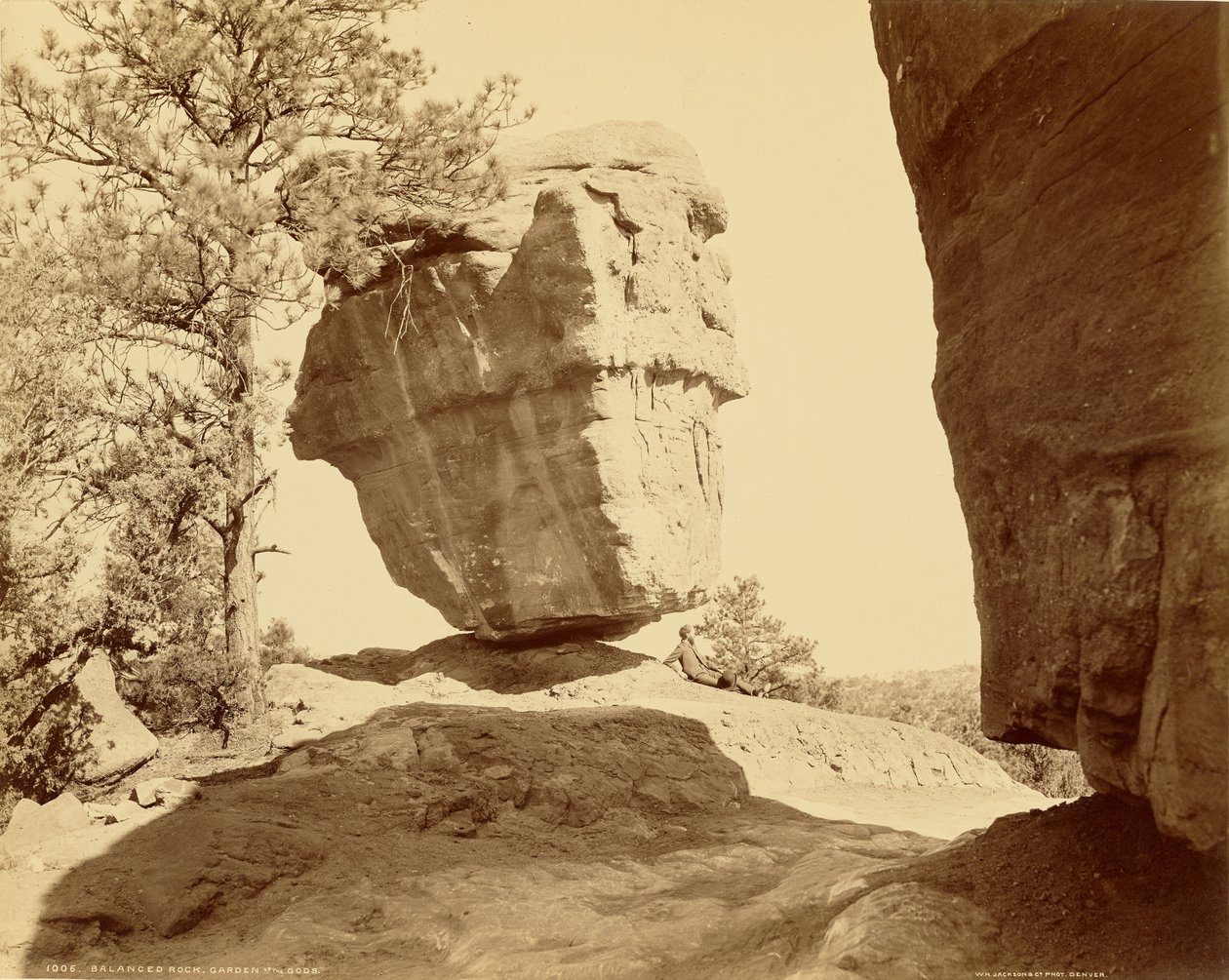 Balanced Rock, Jardín de los Dioses de William Henry Jackson