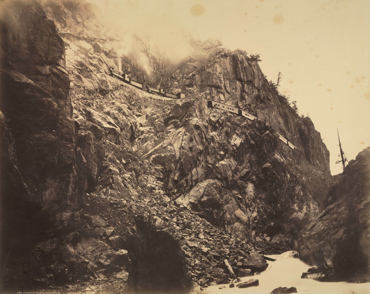 Cañón del Río las Ánimas, c. 1882-1886 de William Henry Jackson