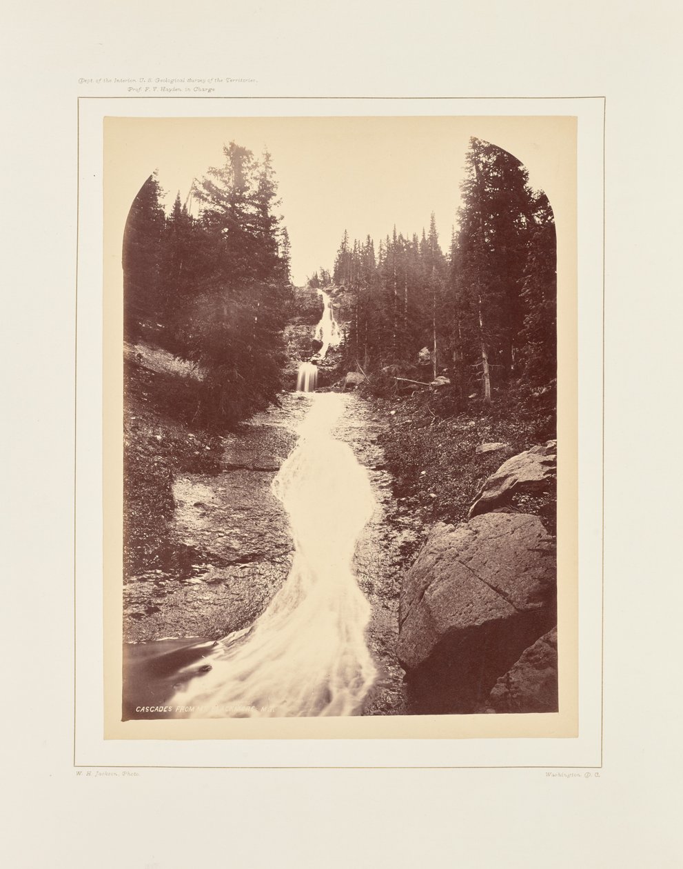 Cascada del monte Blackmore de William Henry Jackson