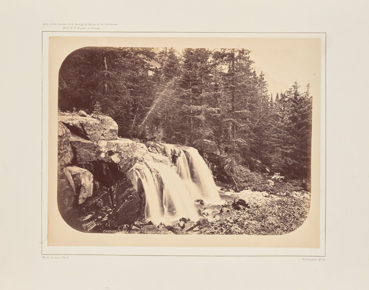 Cascada del monte Blackmore de William Henry Jackson