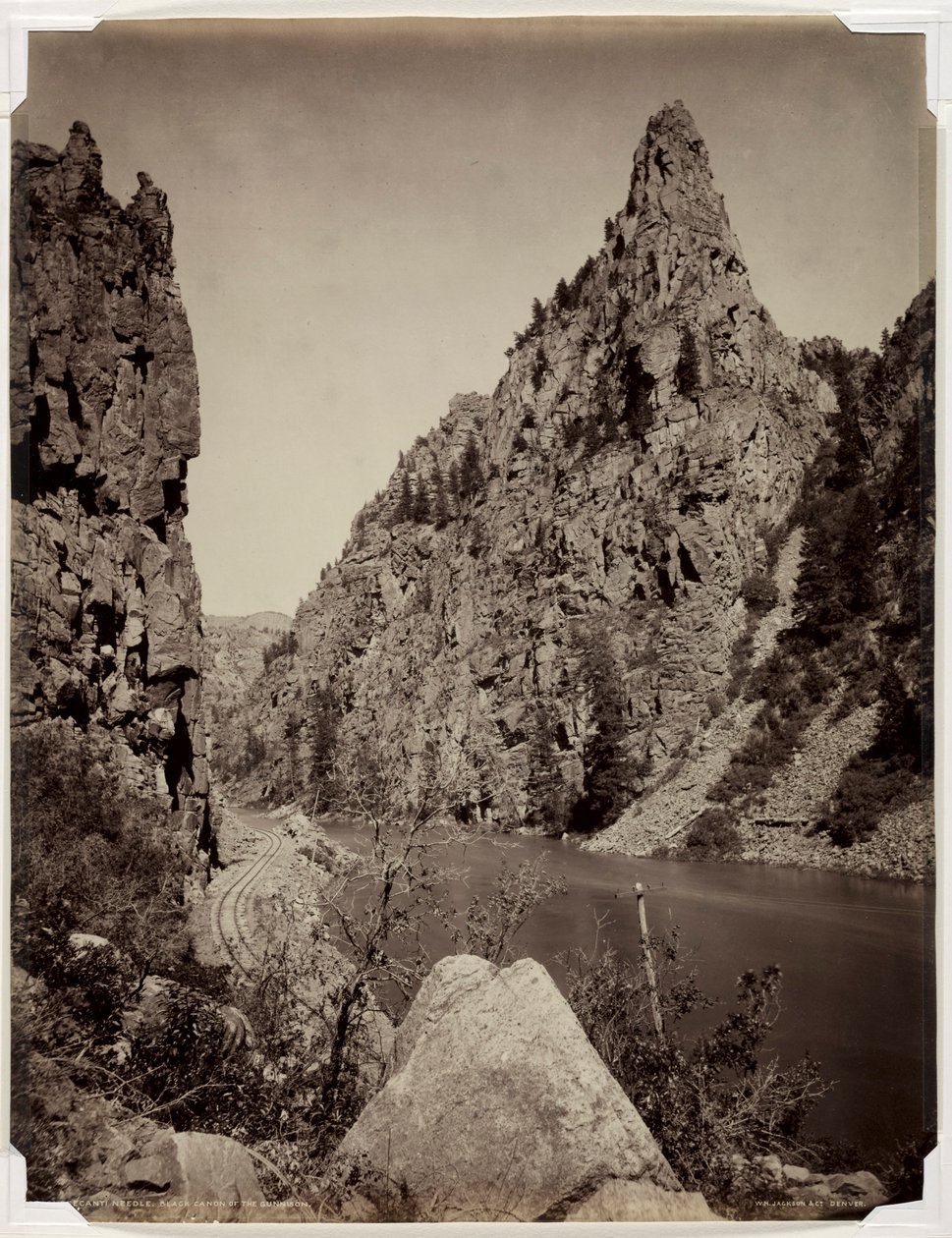 Aguja de Currecanti, Cañón Negro del Gunnison, antes de 1880 de William Henry Jackson