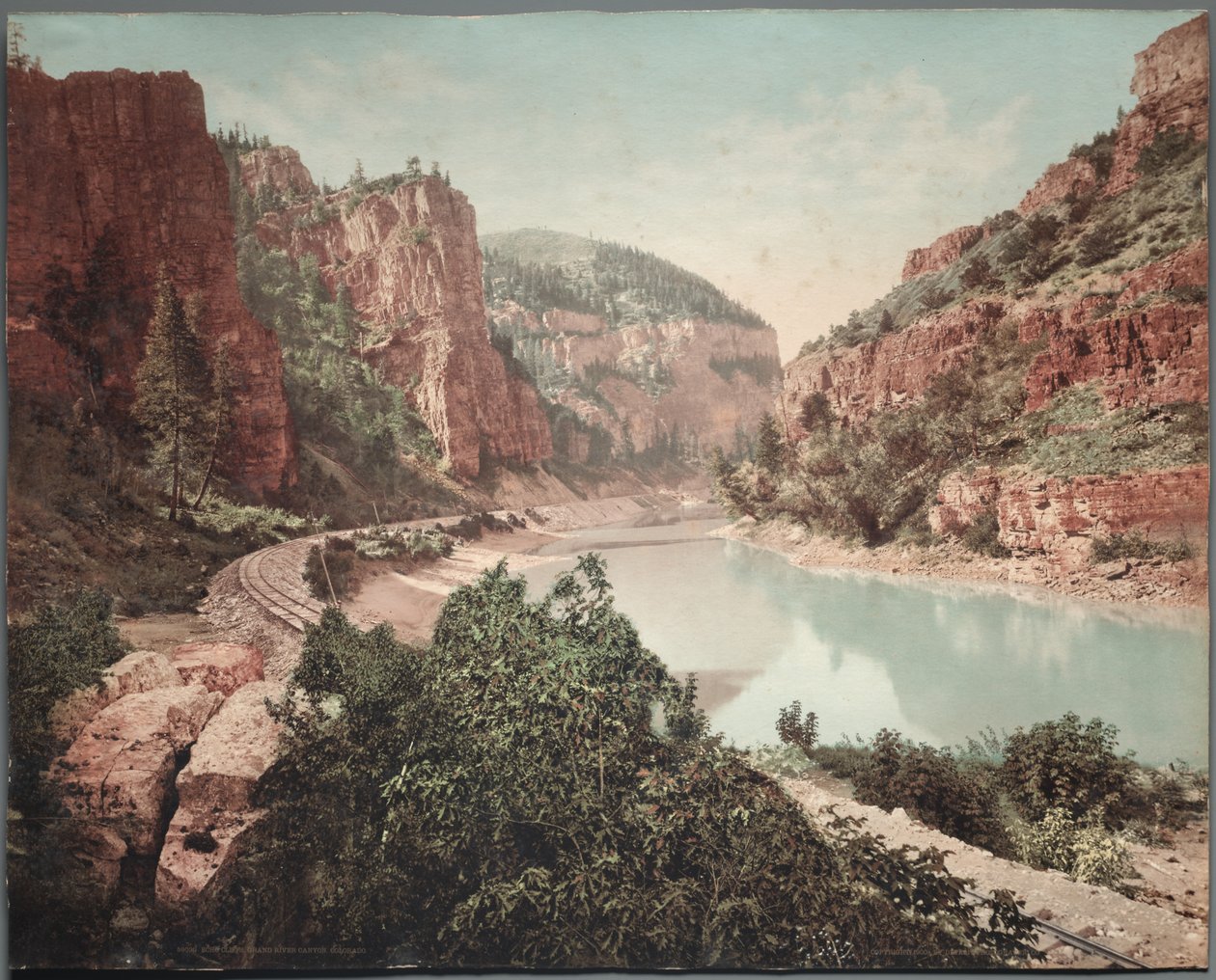 Acantilados del Eco, Cañón del Gran Río, 1890s de William Henry Jackson