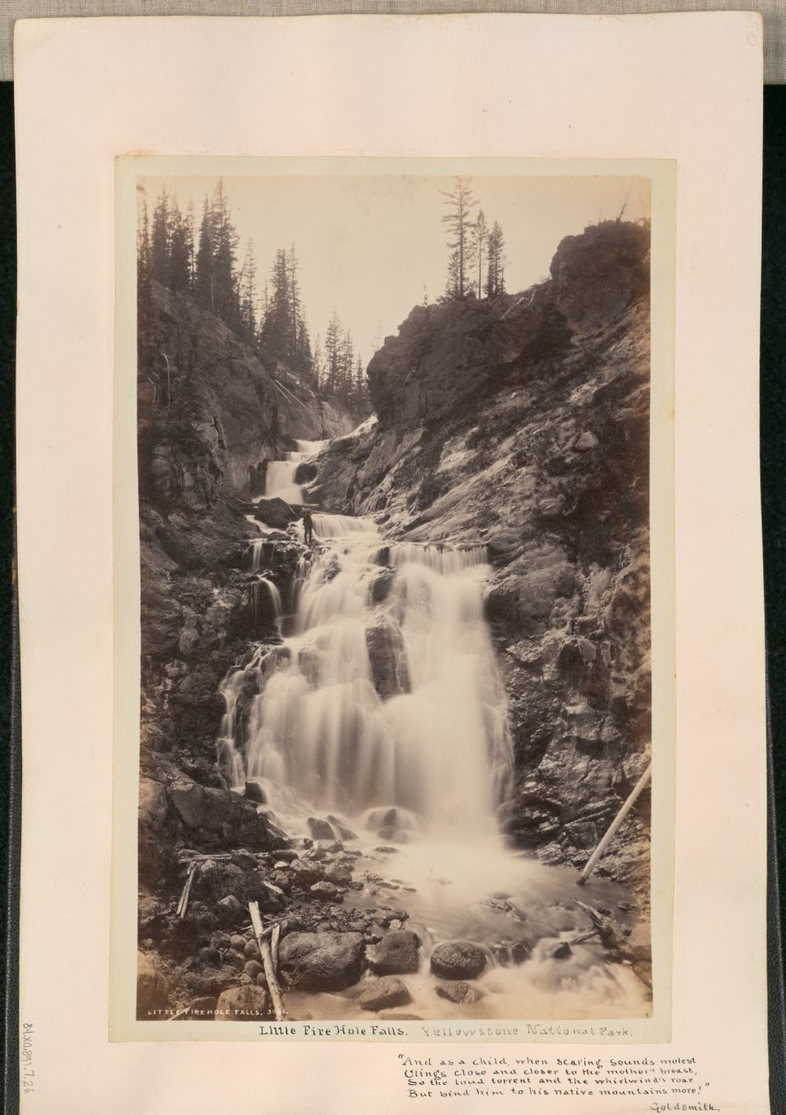 Cascadas Little Firehole de William Henry Jackson