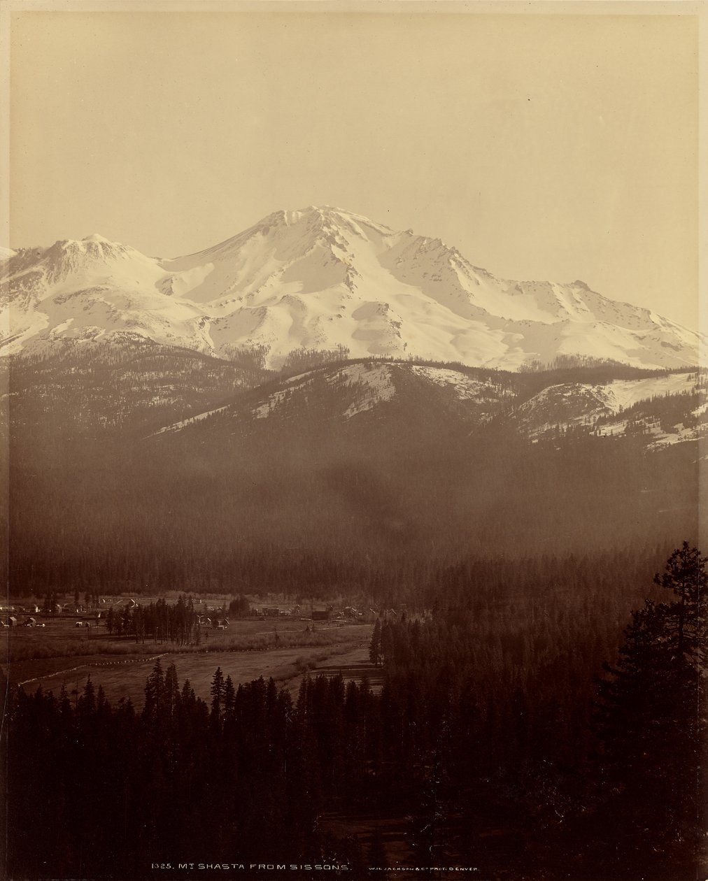 El monte Shasta visto desde Sissions de William Henry Jackson