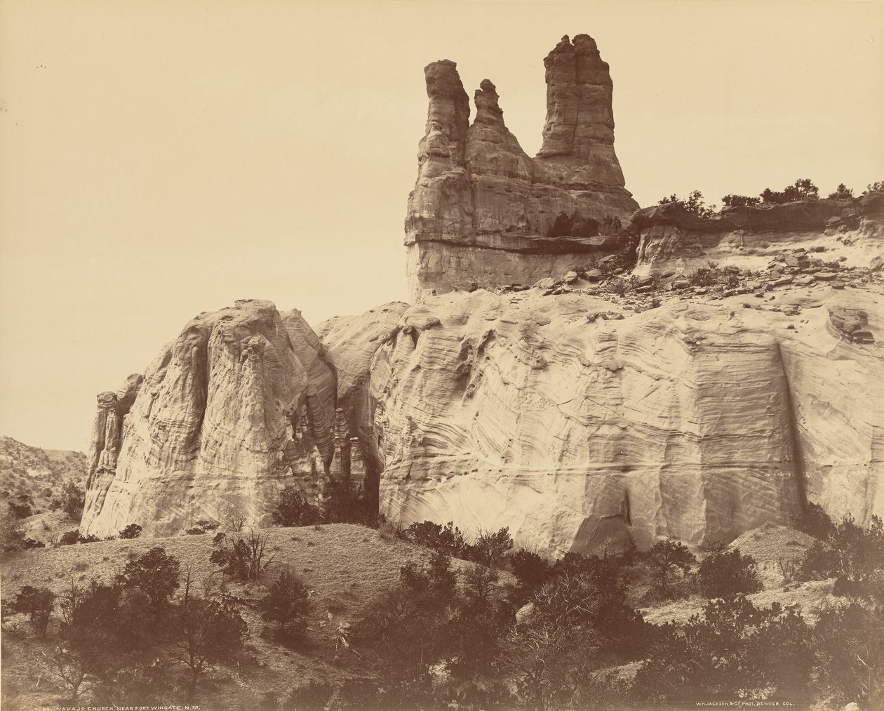 Iglesia navajo cerca de Fort Wingate, Nuevo México de William Henry Jackson