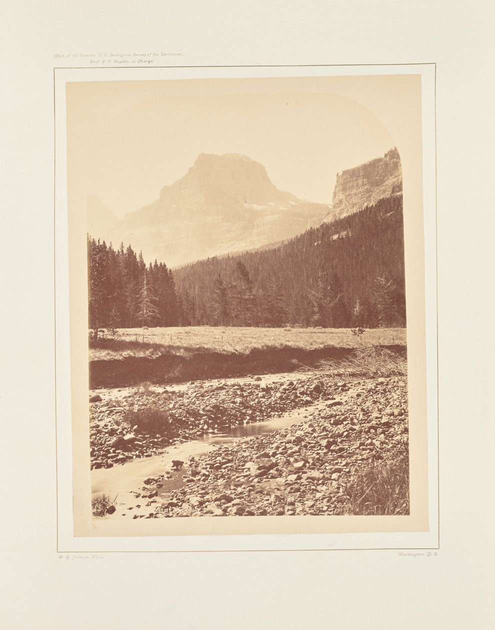 Palace Butte, cerca del monte Blackmore de William Henry Jackson