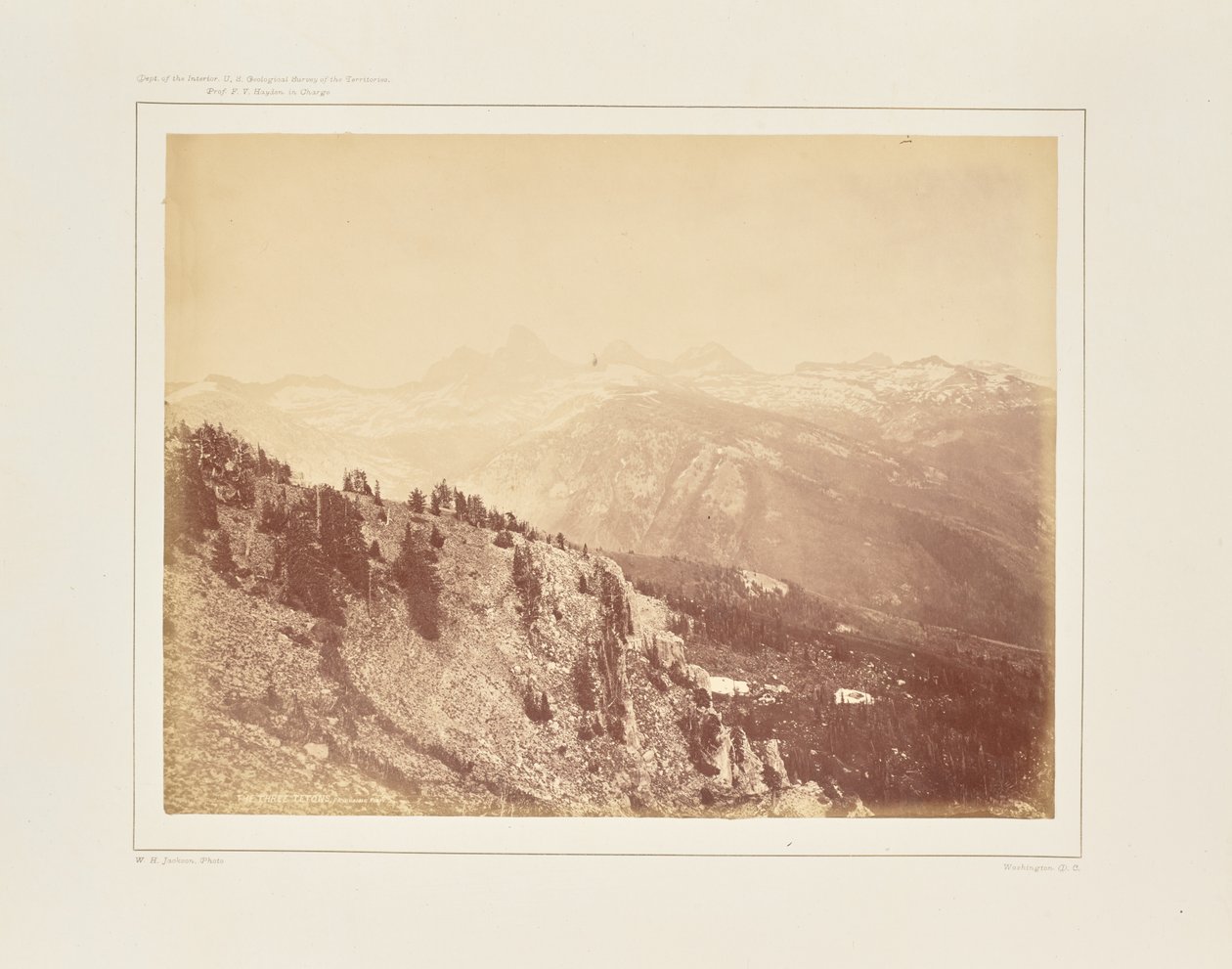 Vista panorámica de la cordillera Téton de William Henry Jackson