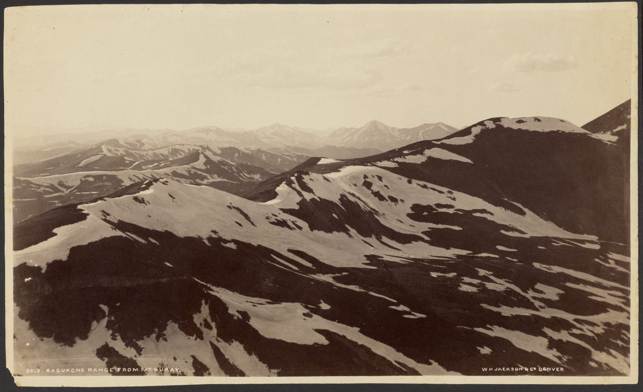 Cordillera Saguache desde el monte Ouray de William Henry Jackson