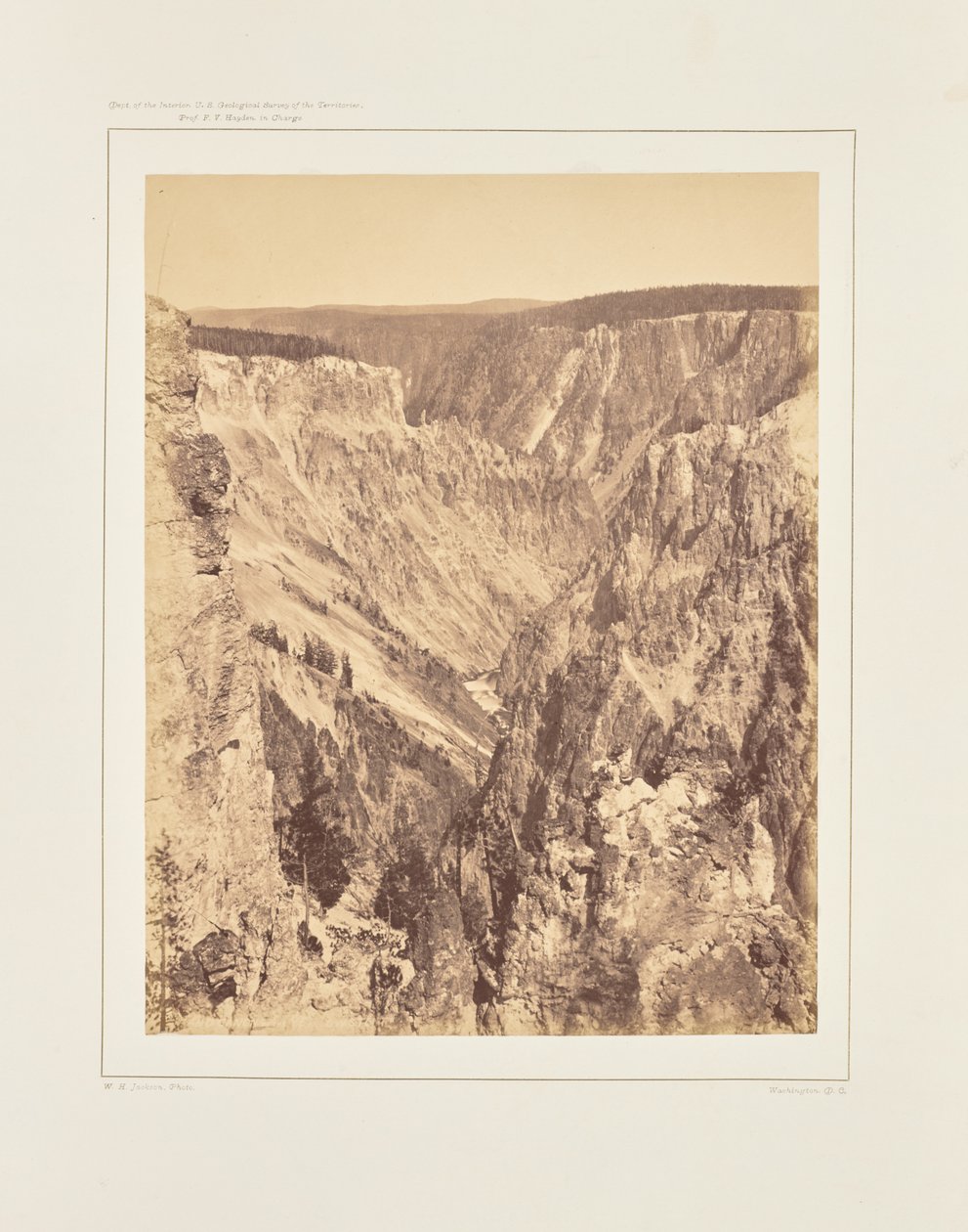 El Gran Cañón, una milla por debajo de las cataratas de William Henry Jackson