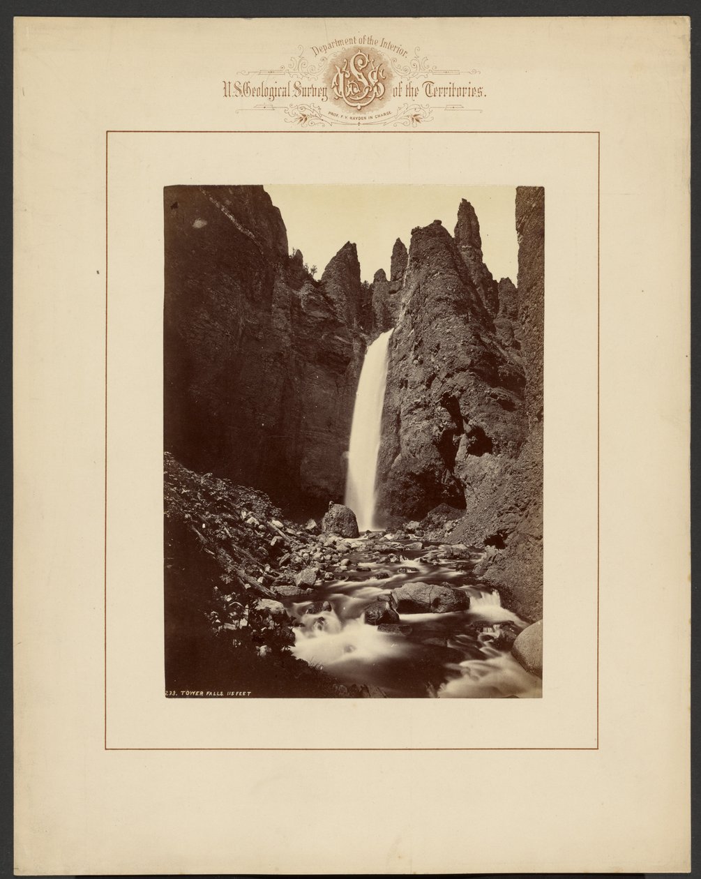 Cascadas Tower, 115 pies de William Henry Jackson