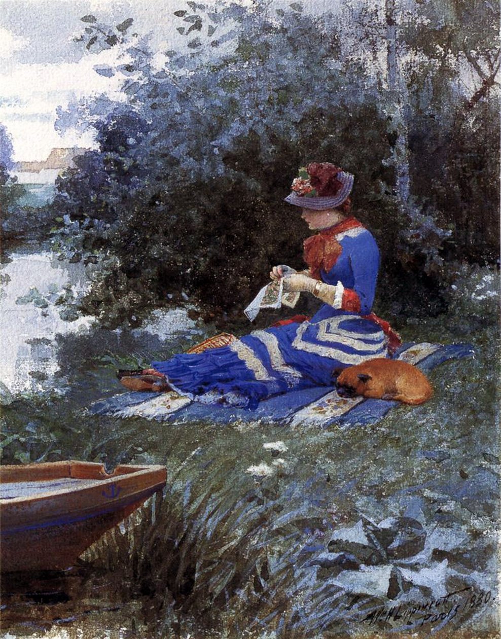 Una tarde tranquila, 1880 de William Henry Lippincott