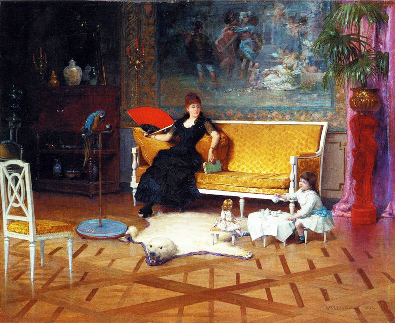 La hora del té de las muñecas, 1885 de William Henry Lippincott