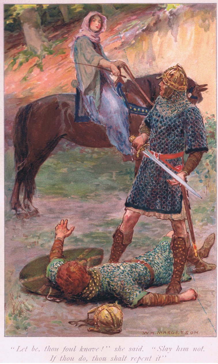 ¡Déjalo, vil bribón! ella dijo No lo mates. Si lo haces, te arrepentirás de William Henry Margetson