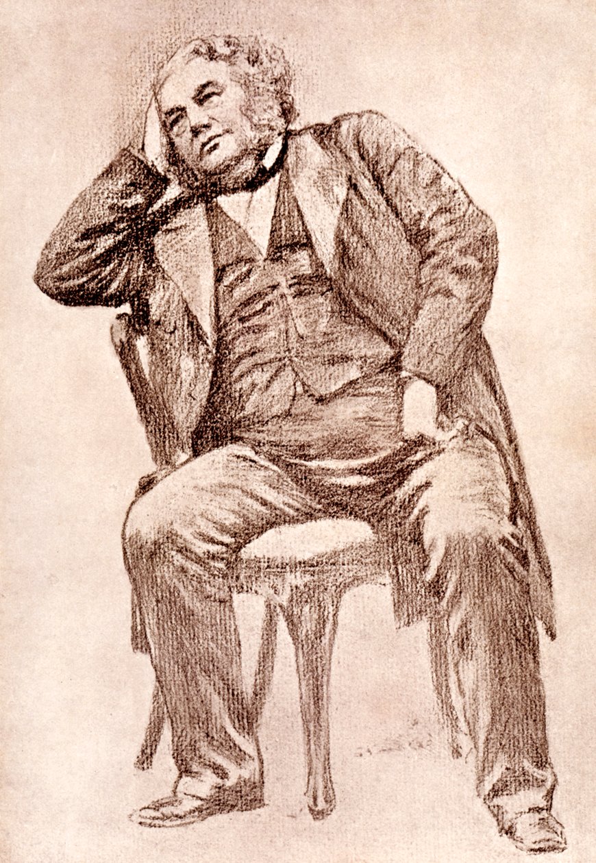 Mark Lemon, editor del siglo XIX de la revista Punch, 1909 de William Henry Margetson