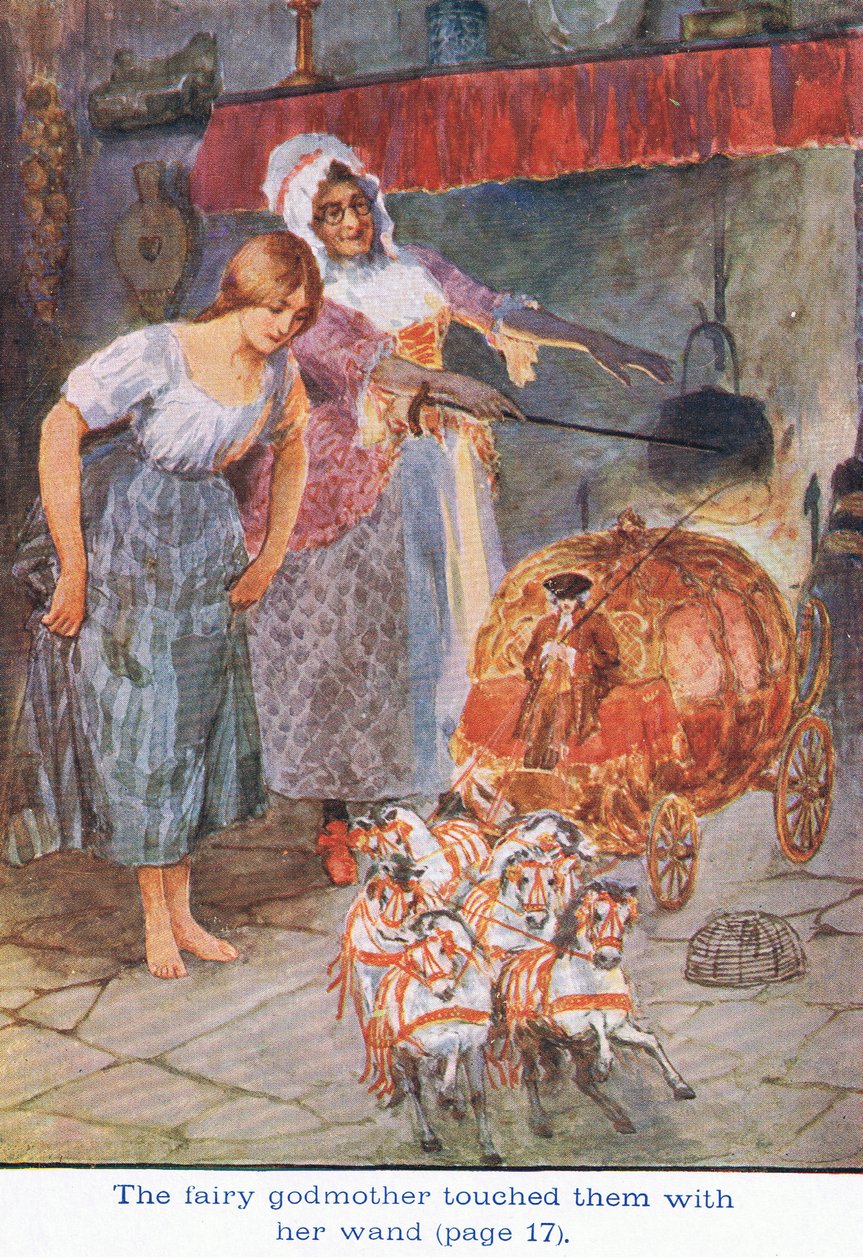 El Hada Madrina los tocó con su Varita, Cenicienta, 1925 de William Henry Margetson
