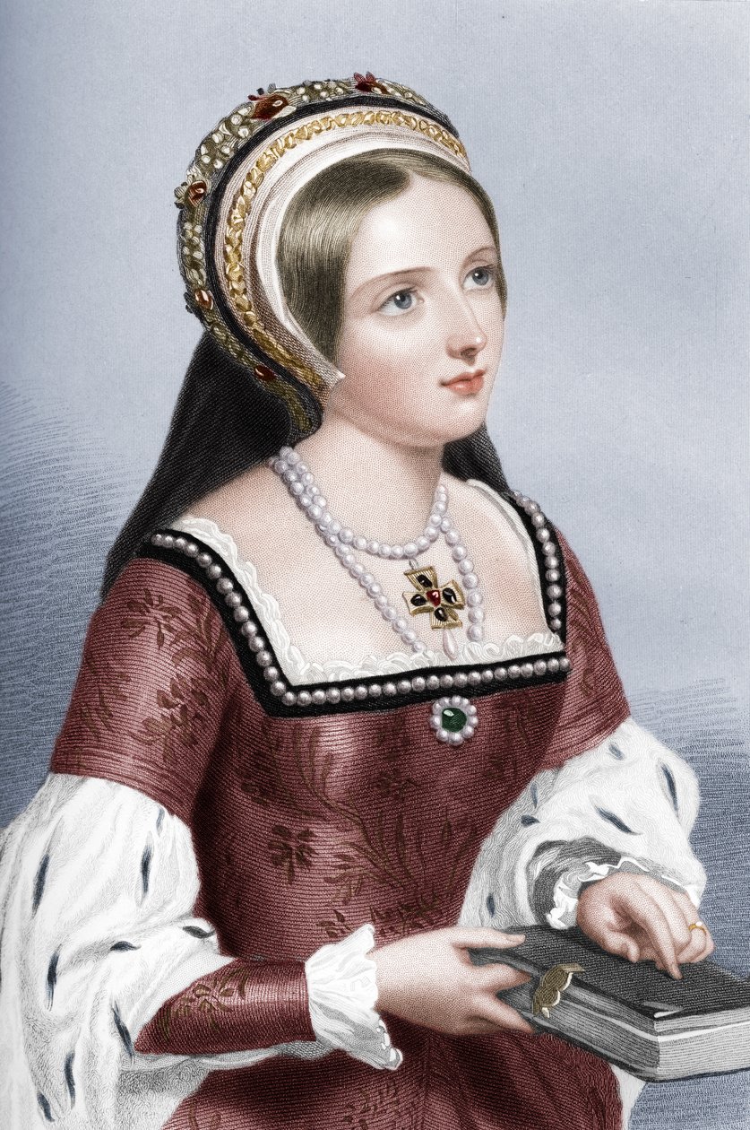 Catherine Parr, la sexta esposa del Rey Enrique VIII de William Henry Mote