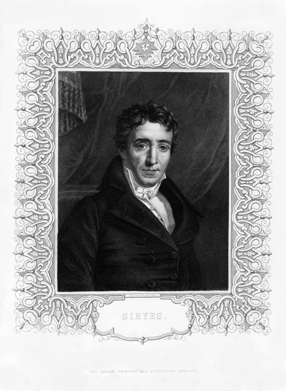 Emmanuel Joseph Sieyes, clérigo y estadista francés, siglo XIX de William Henry Mote