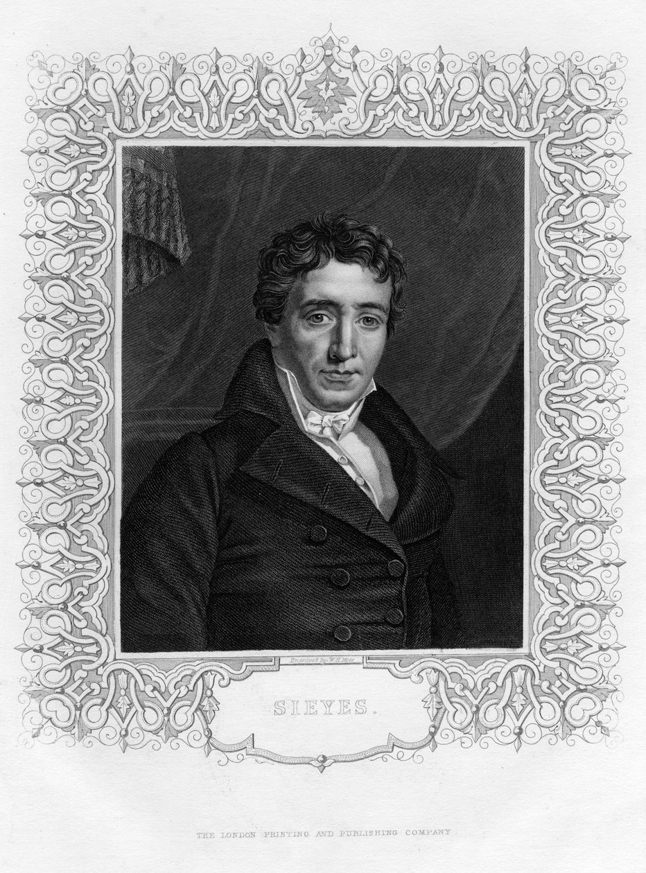 Emmanuel Joseph Sieyès 1748-1836, abad y estadista francés, siglo XIX de William Henry Mote