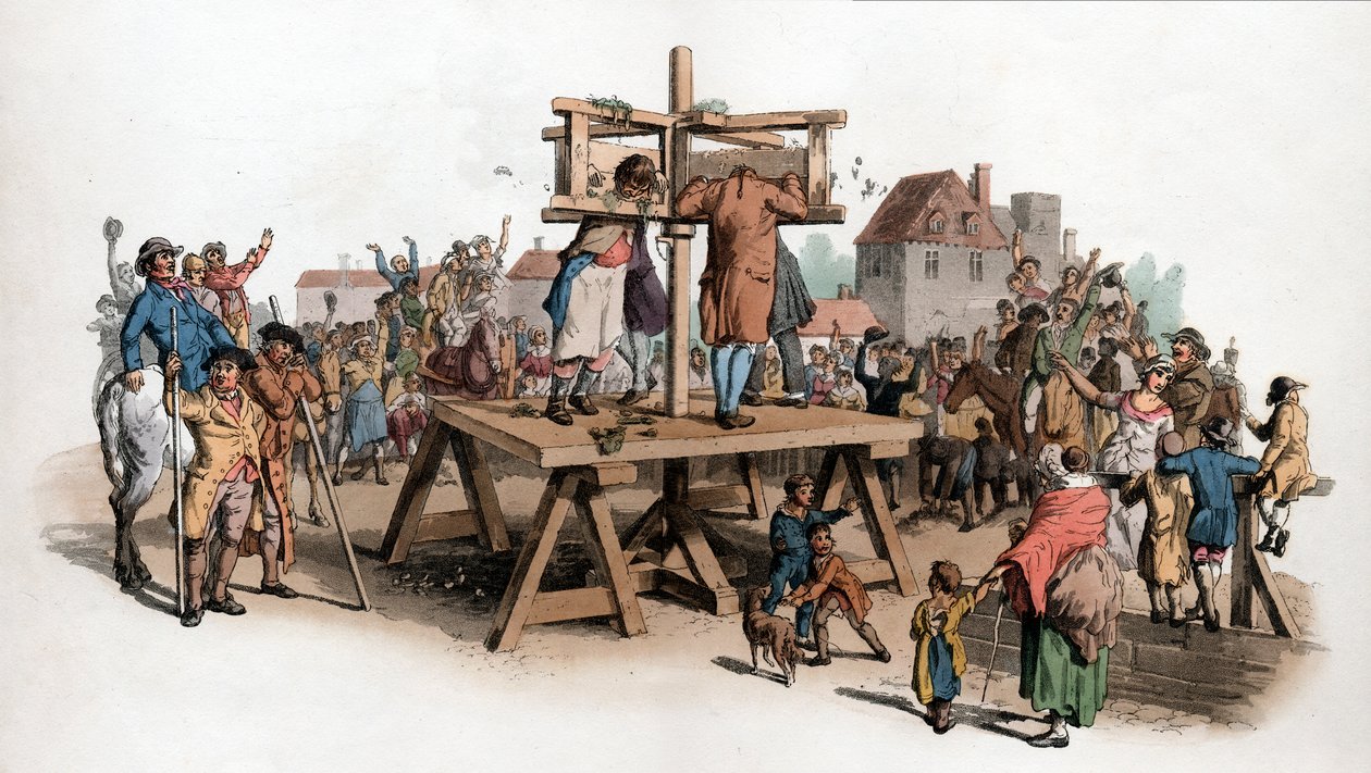 Un cepo, 1805 de William Henry Pyne