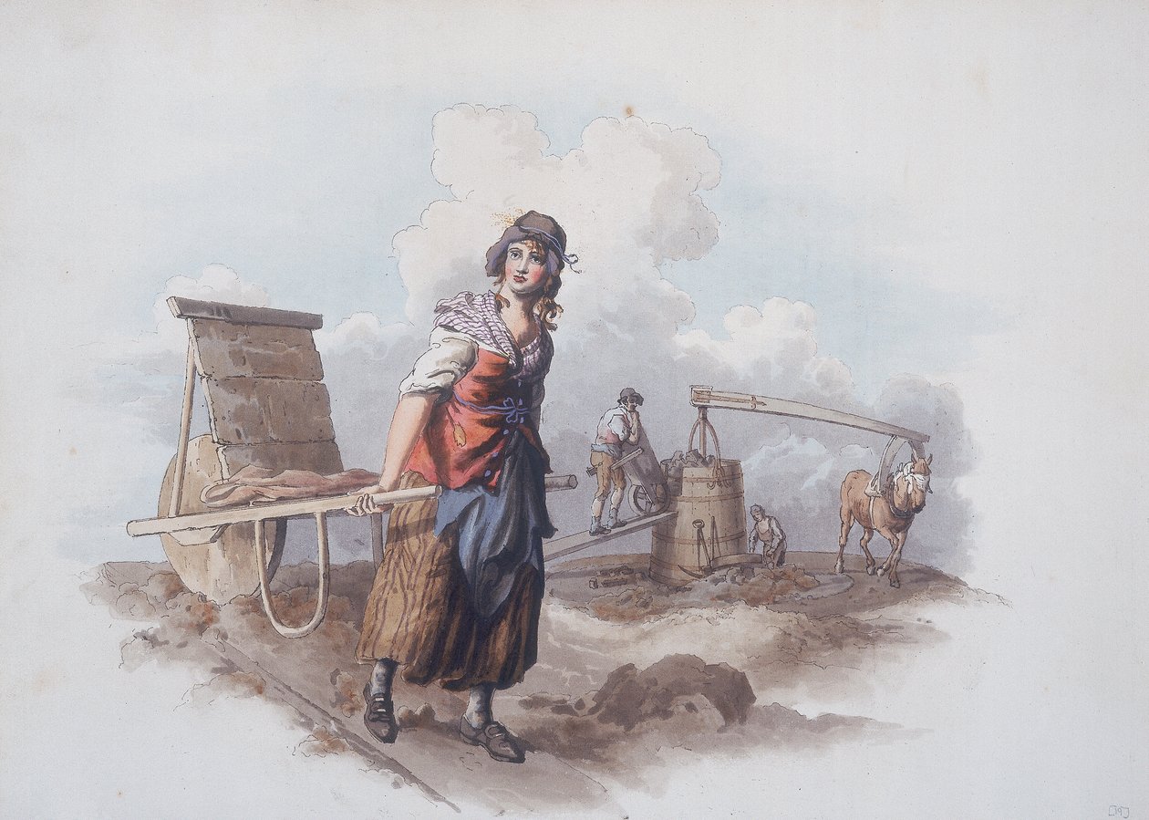 Fabricante de ladrillos, 1808 de William Henry Pyne