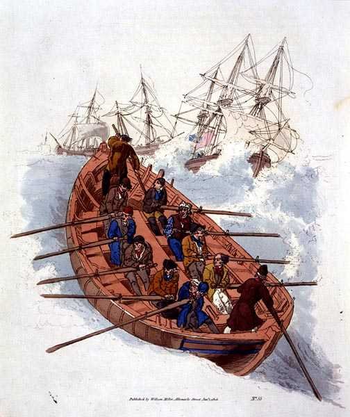 Marineros del bote salvavidas, de 