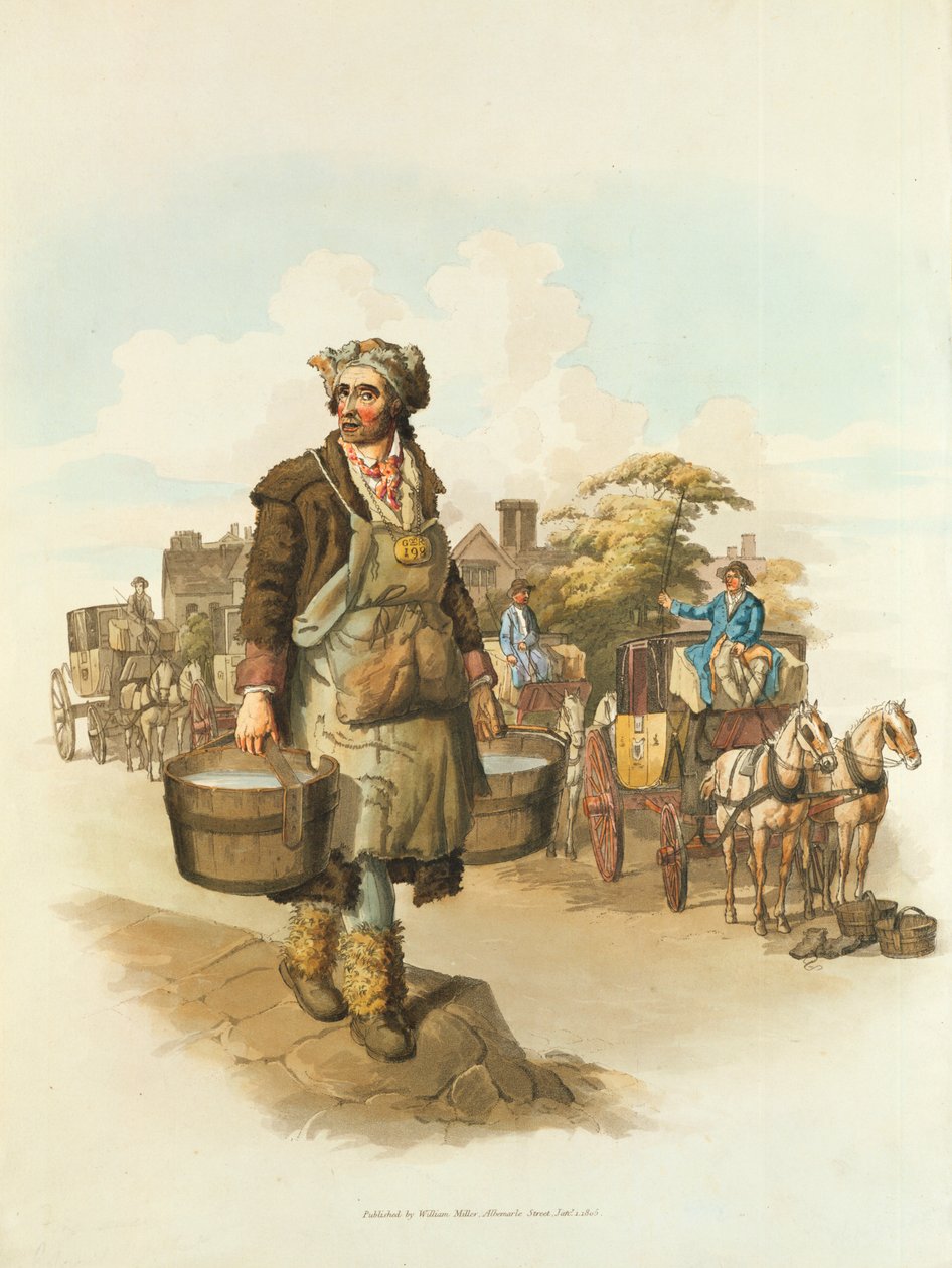 Portador de agua, 1808 de William Henry Pyne