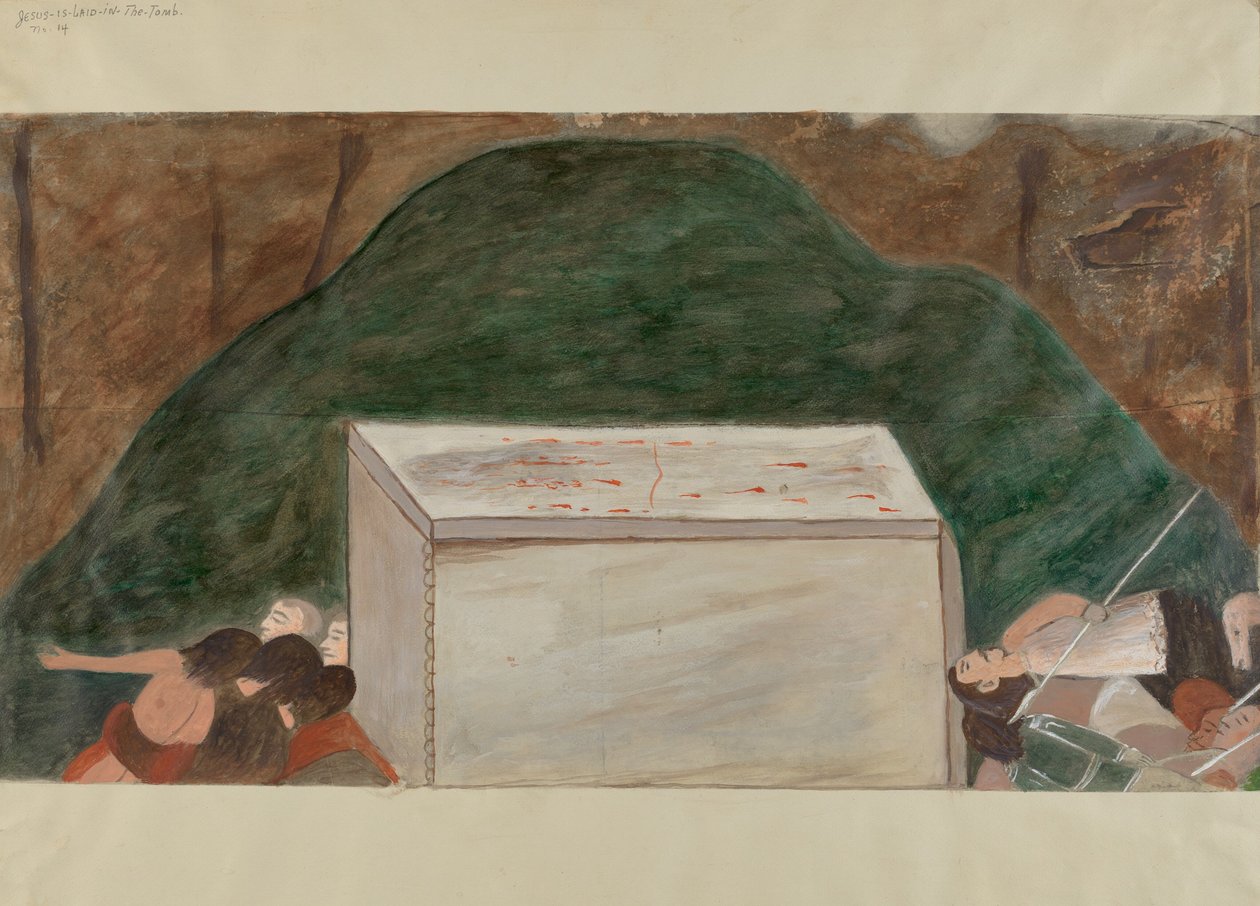 Estación de la Cruz No. 14: Jesús es puesto en su tumba de William Herbert