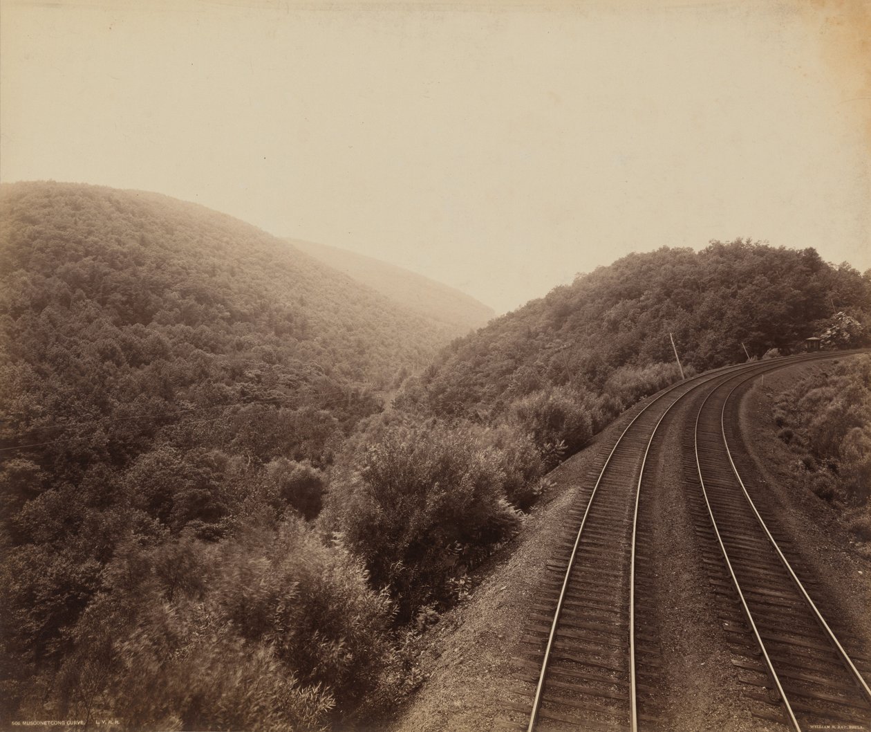 Curva de Musconetcong,c. 1895 (foto) de William Herman Rau