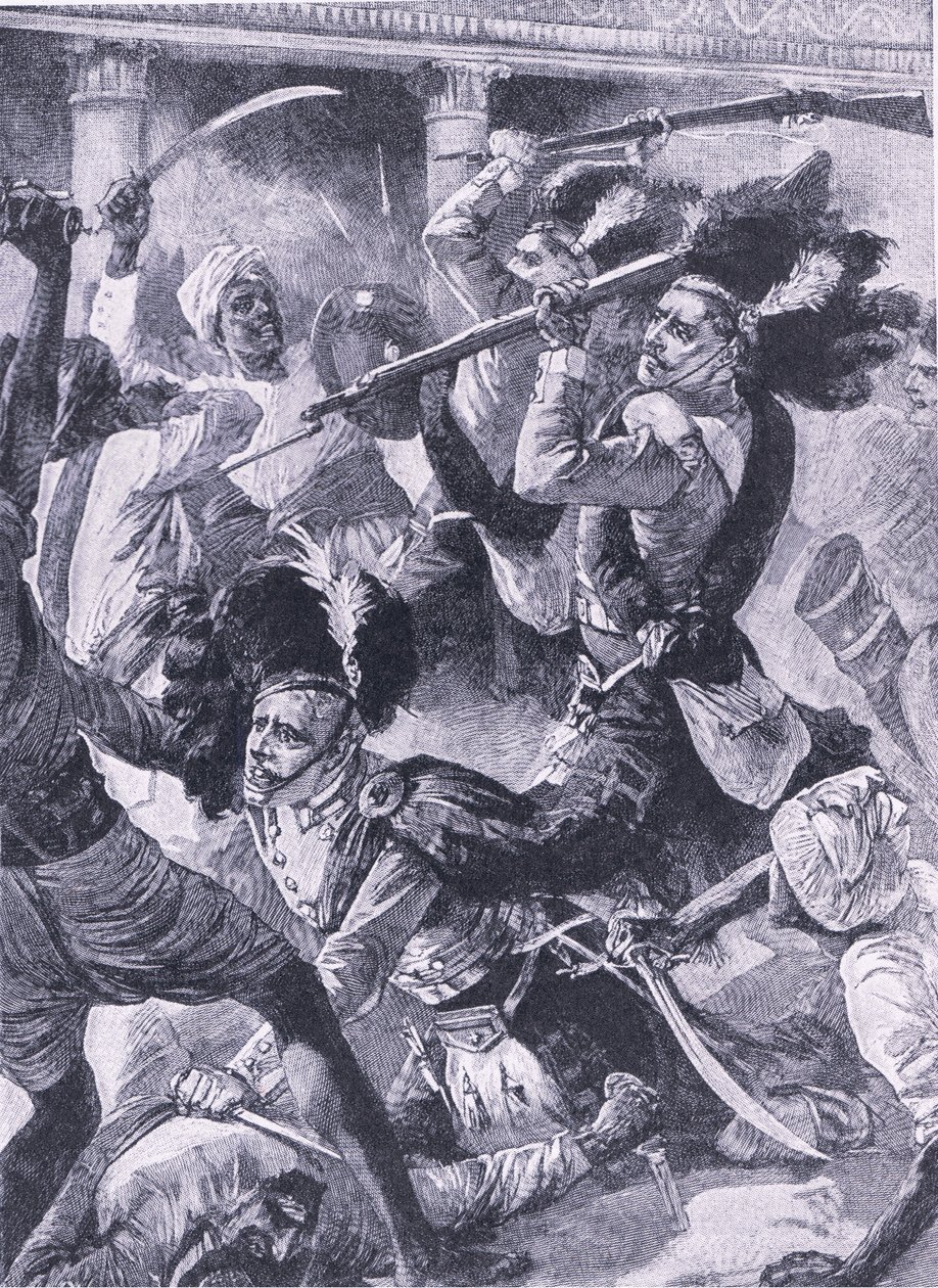 El segundo alivio de Lucknow, ilustración de 