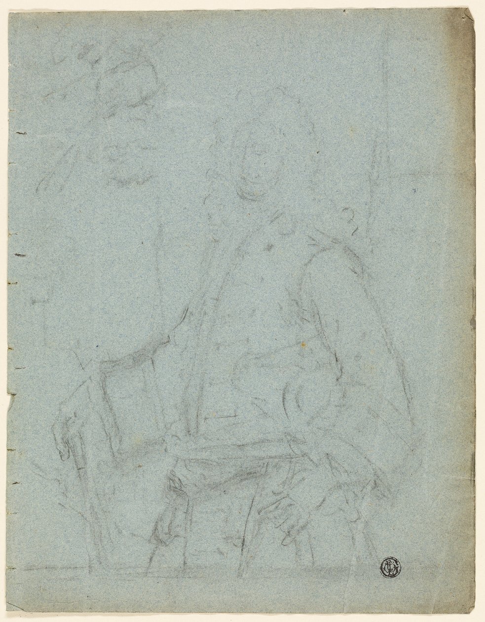Retrato de un hombre de William Hoare