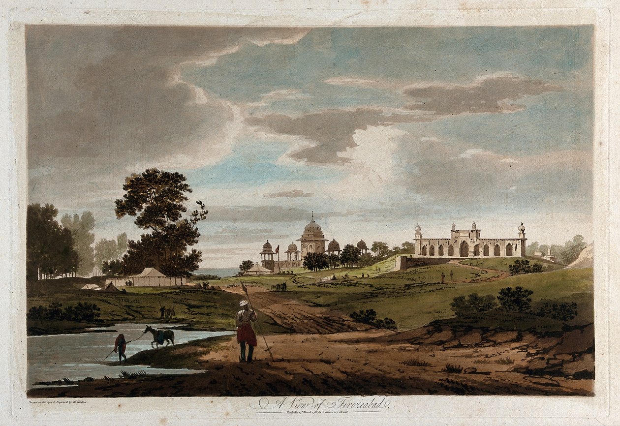 Una vista de Firozeabad de William Hodges
