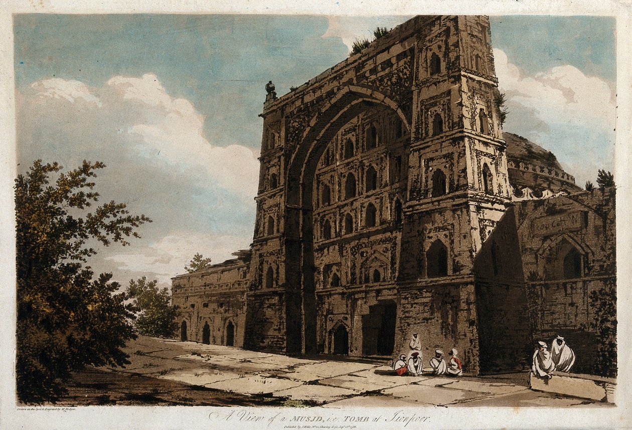 Vista de un Musjid, es decir, una tumba en Jionpoor de William Hodges