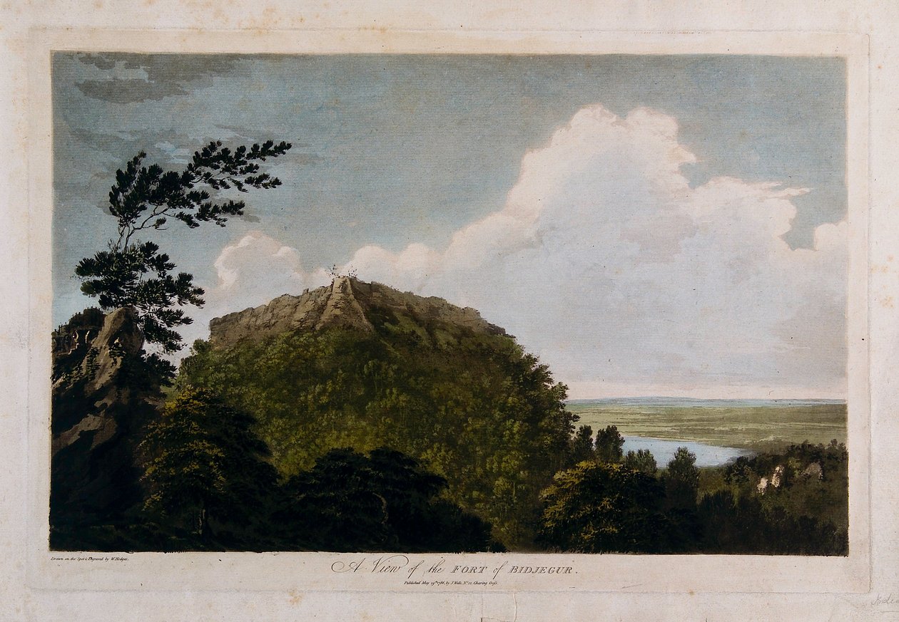 Vista del Fuerte de Bidjegur de William Hodges