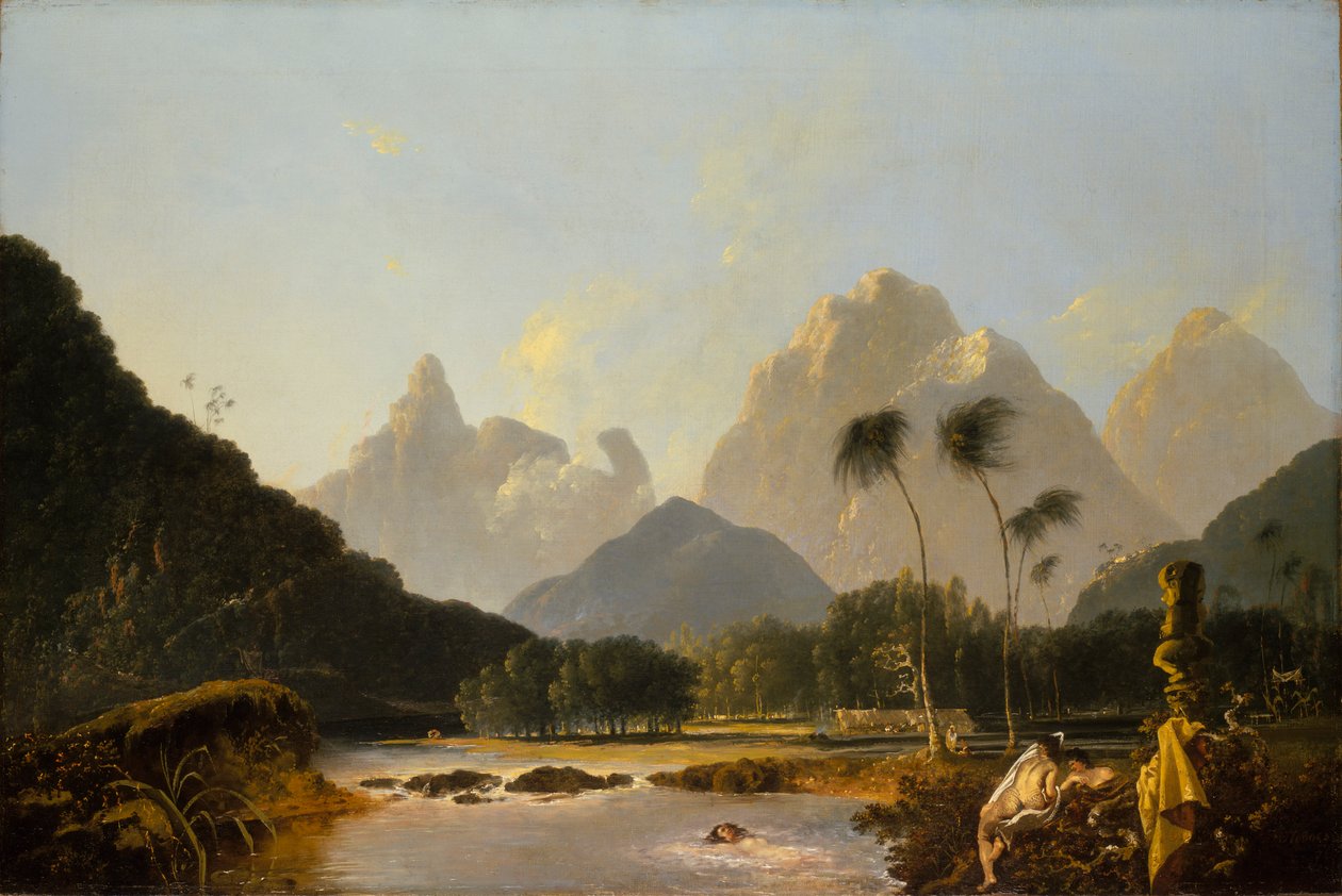 Bahía de Oaitepeha, Tahití de William Hodges