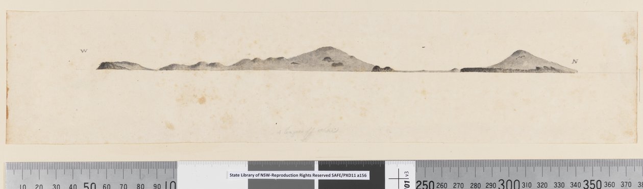 Página 25b/c Perfil de isla no identificada de William Hodges